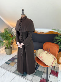 Ensemble de voyage victorien en laine avec sac assorti, Allemagne, vers 1898