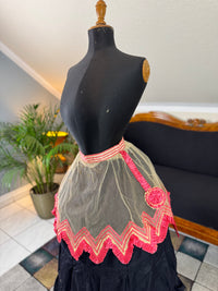 Jupe en tulle victorienne antique, vers 1858