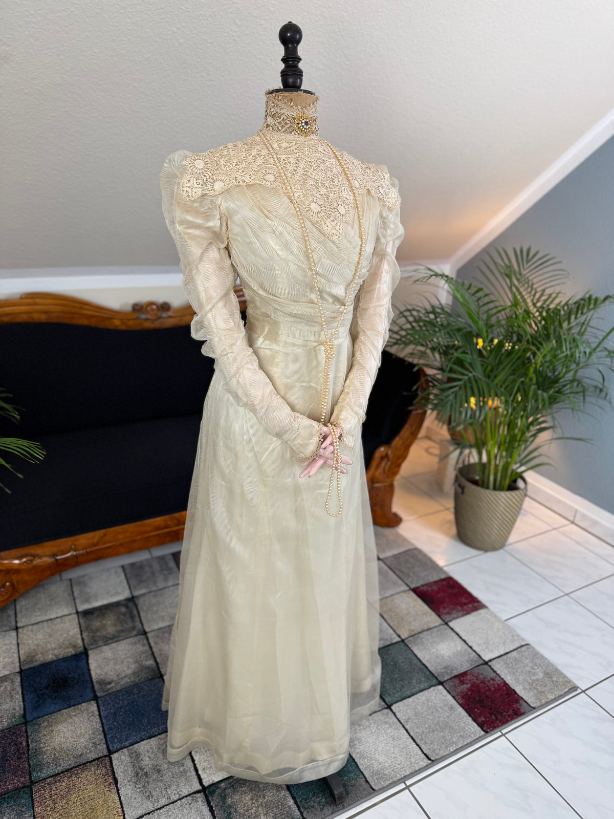 Antique Edwardian Festive Dress, ca. 1908