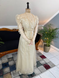 Antique Edwardian Festive Dress, ca. 1908