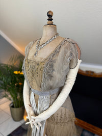 Antique GUSTAVE BEER Evening Dress – Silk Chiffon & Velvet, Paris Couture ca. 1912