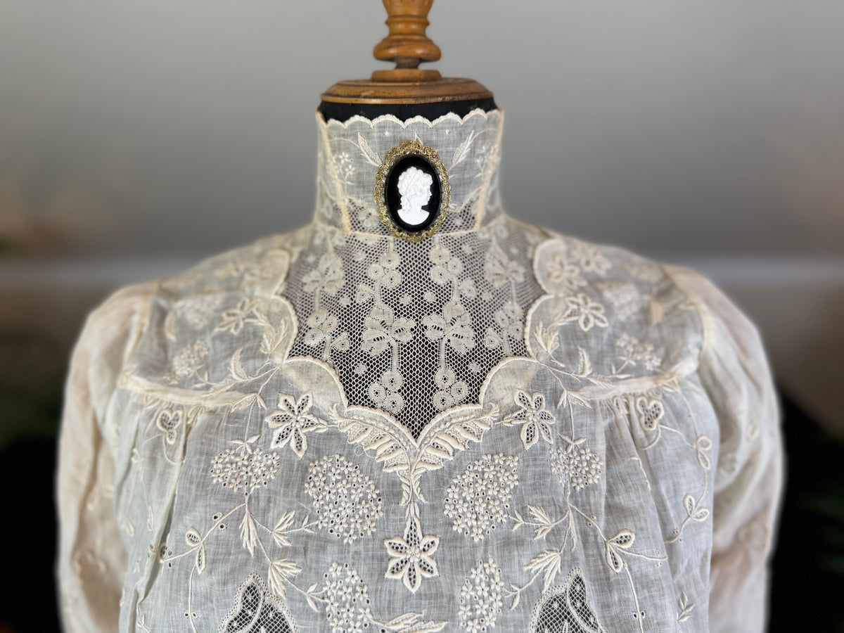 Irish Lace and Whitework Blouse, ca. 1908