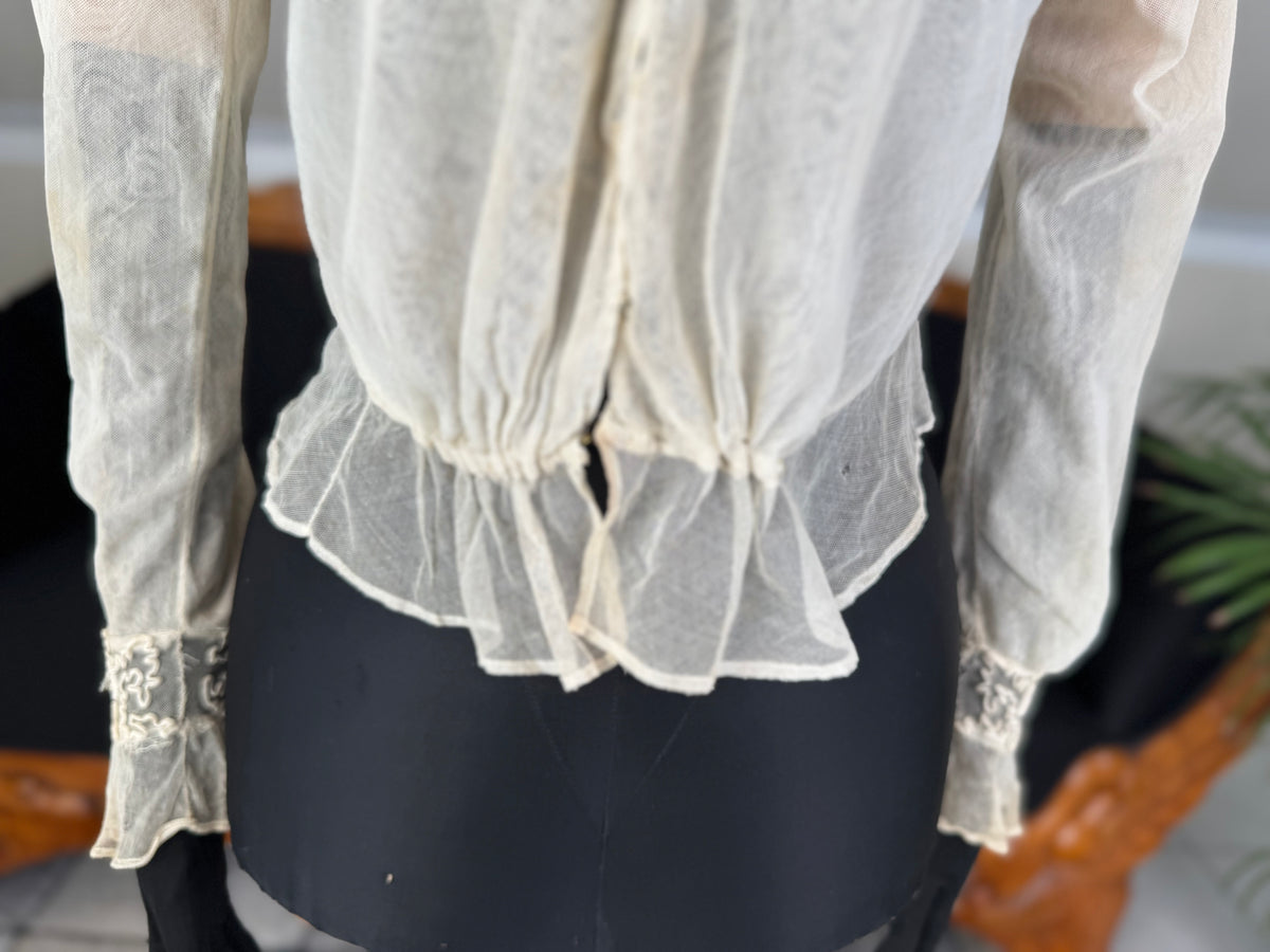 Soutache Appliqué Blouse, ca. 1915
