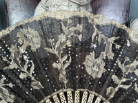 Lace Evening Fan ca. 1870 – Antique Fan in Duvelleroy Box