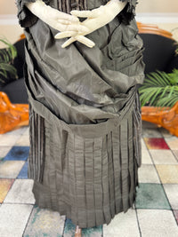 Antique Victorian Bustle Day Dress – American Satin Ensemble circa 1880