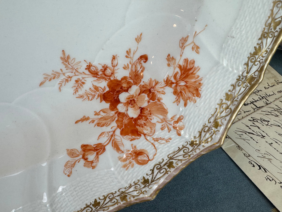 Neuosier Large Serving Platter, Kaiser Wilhelm II, ca. 1900
