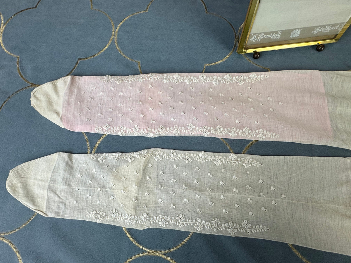 ROYAL Stockings, from the estate of Duchess Maria Immakulata of Württemberg, born Archduchess of Austria, 1900