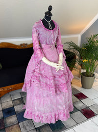 A Young Lady’s Summer Elegance – Antique Dress, ca. 1858