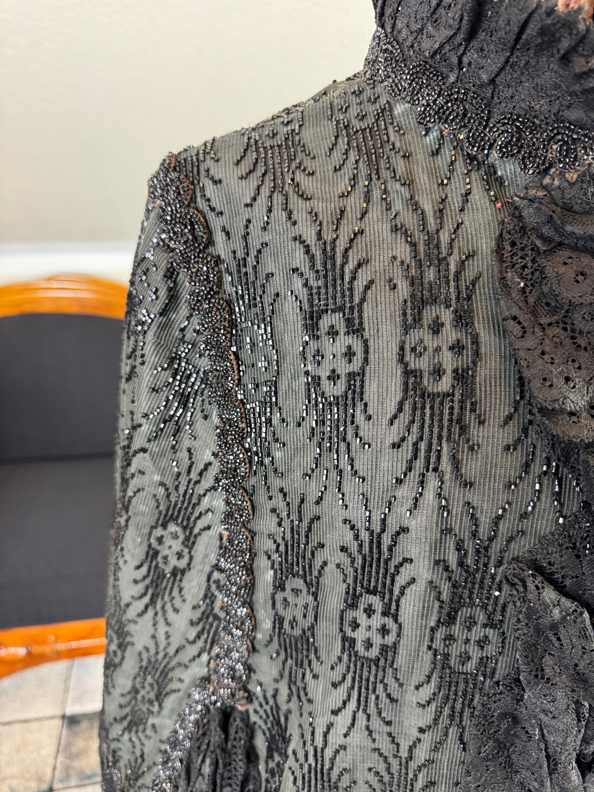 Antique Victorian Beaded Dolman, ca. 1884