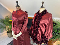 Ensemble de visite victorien antique, vers 1883
