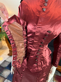 Ensemble de visite victorien antique, vers 1883