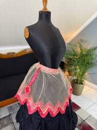 Jupe en tulle victorienne antique, vers 1858