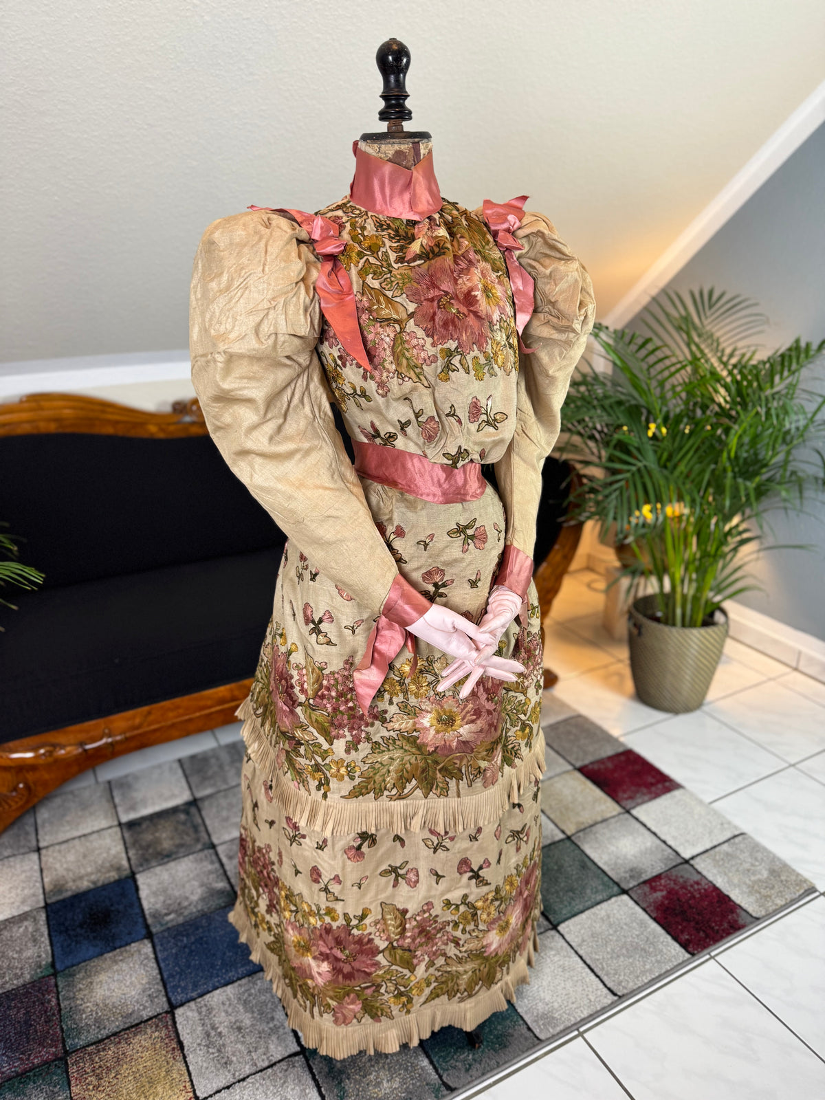 Antique Magnificent Reception Dress, ca. 1895