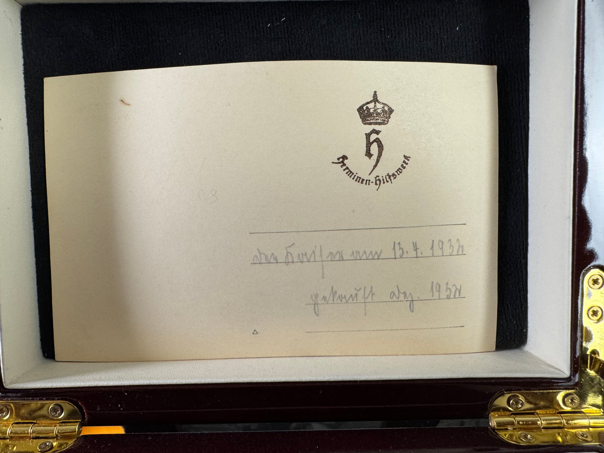 Presentation Pin from Emperor Wilhelm II – Rare Jewel by Court Jeweller Werner, Berlin
