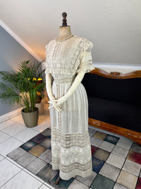 Antique Edwardian Tea Dress, America, ca. 1906