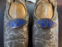 WIENER WERKSTÄTTE Shoes, Enamel Medaillons, Vienna, ca. 1910