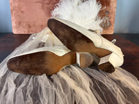 Antique Evening Shoes in Goatskin Leather, England, ca. 1907