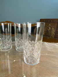 Four Large Water Glasses, Kaiser Wilhelm II, ca. 1890
