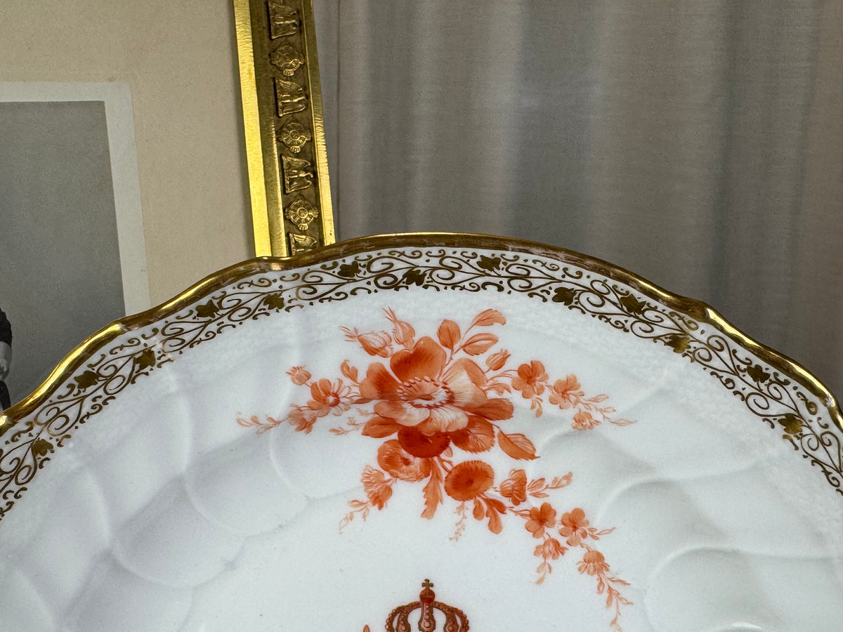 Neuosier Dinner Plate, Kaiser Wilhelm II, dated 1912