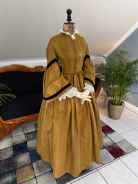 Antique Victorian Day Dress, ca. 1858