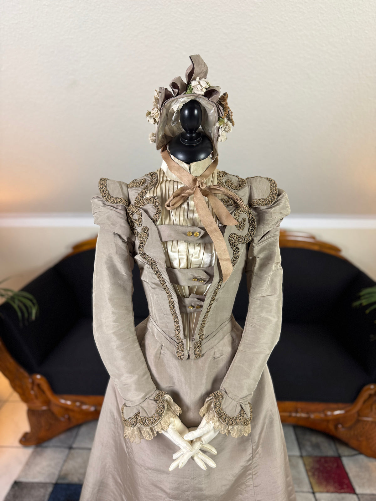 Antique Victorian Walking Dress, ca. 1897 - Three-Piece English Ensemble