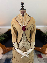Robe de visite antique de style princesse, vers 1878
