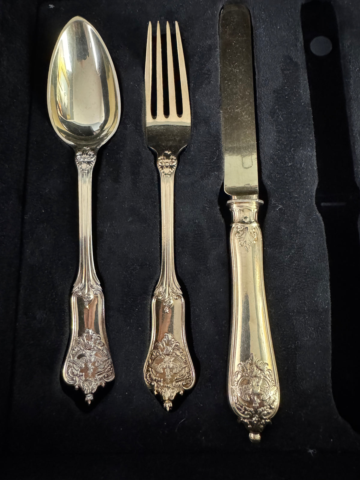 Gilded Silver Cutlery, Rococo Service, Emperor Wilhelm II