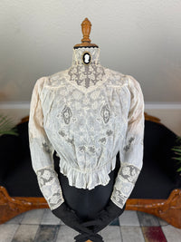 Irish Lace and Whitework Blouse, ca. 1908