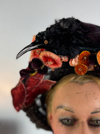 Antique Bird Hat, England, ca. 1904 – Edwardian Feather Trim Millinery