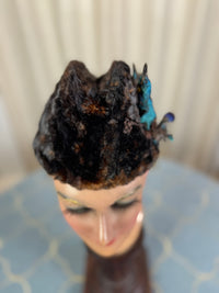 ROYAL Beaver Fur and Bird Hat, from the estate of Princess Clementine d'Orléans, Princess of Saxe-Coburg and Gotha-Koháry, ca. 1860