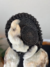Goose Feather Collar Stole, Muff and Hat Appliqué, ca. 1890