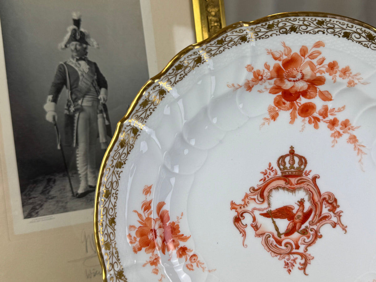 Neuosier Dinner Plate, Kaiser Wilhelm II, dated 1912