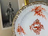 Neuosier Dinner Plate, Kaiser Wilhelm II, dated 1912