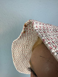 Antique Victorian Printed Cotton Sunbonnet, ca. 1900 – Wide Quilted Brim