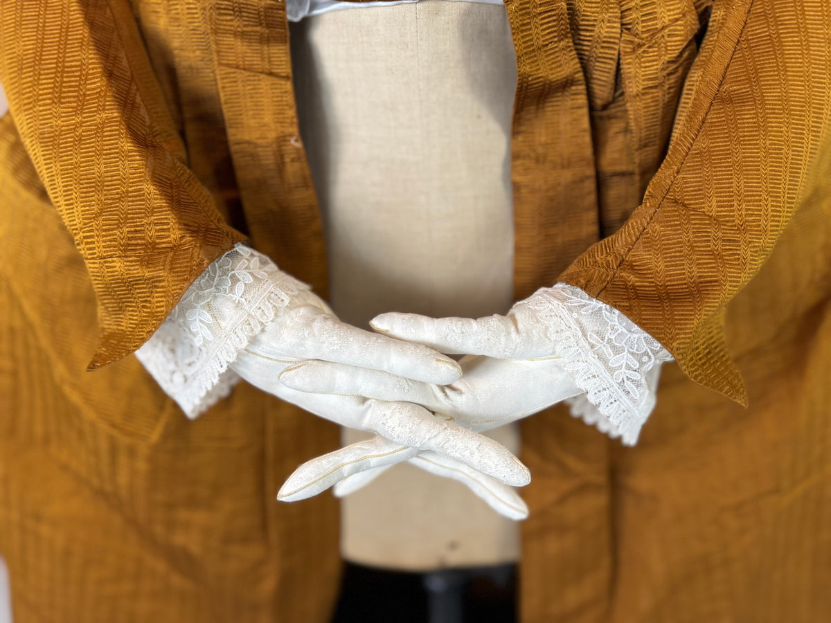 Rococo Cannelé Silk Robe à l’Anglaise, ca. 1775