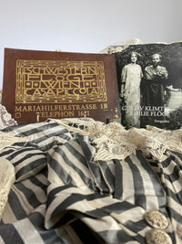 Original Advertising Plaque from the "Schwestern Flöge" Fashion Salon, Vienna – Casa Piccola, ca. 1904.