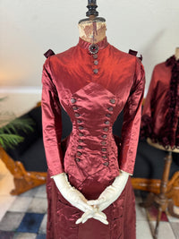Ensemble de visite victorien antique, vers 1883