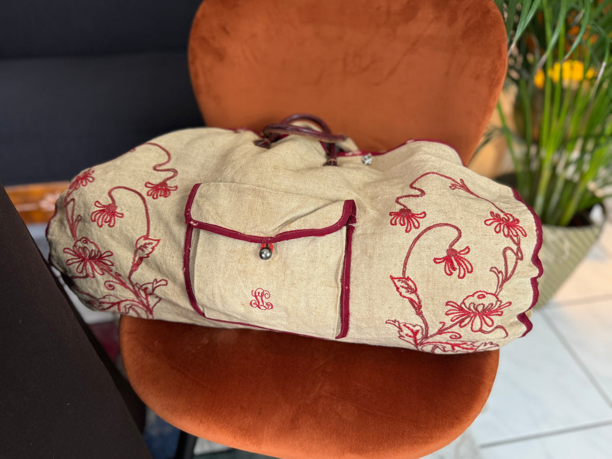 Ensemble de voyage victorien en laine avec sac assorti, Allemagne, vers 1898