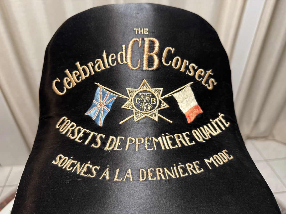Extremely Rare CB Corset Display, ca. 1880 – Original Victorian Corset Under Glass Dome