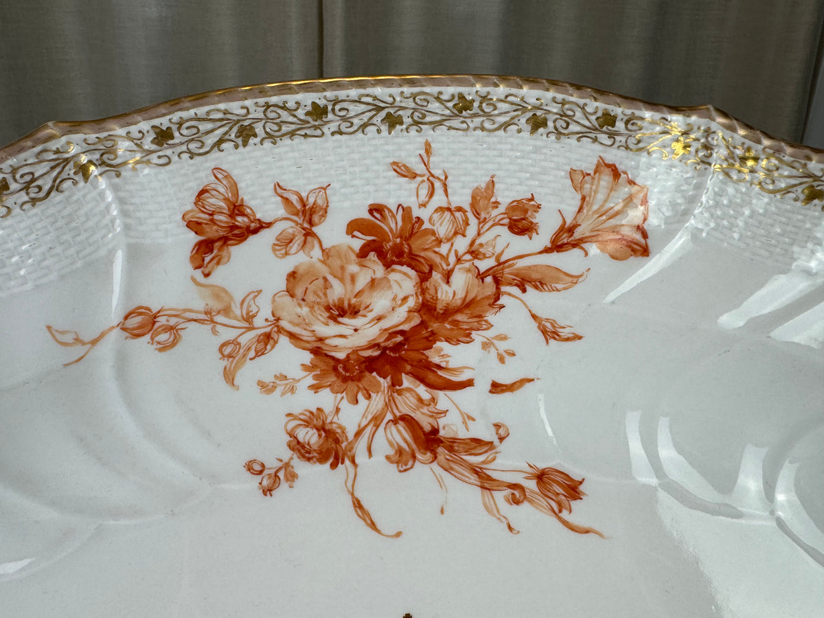 Neuosier Large Serving Platter, Kaiser Wilhelm II, ca. 1900