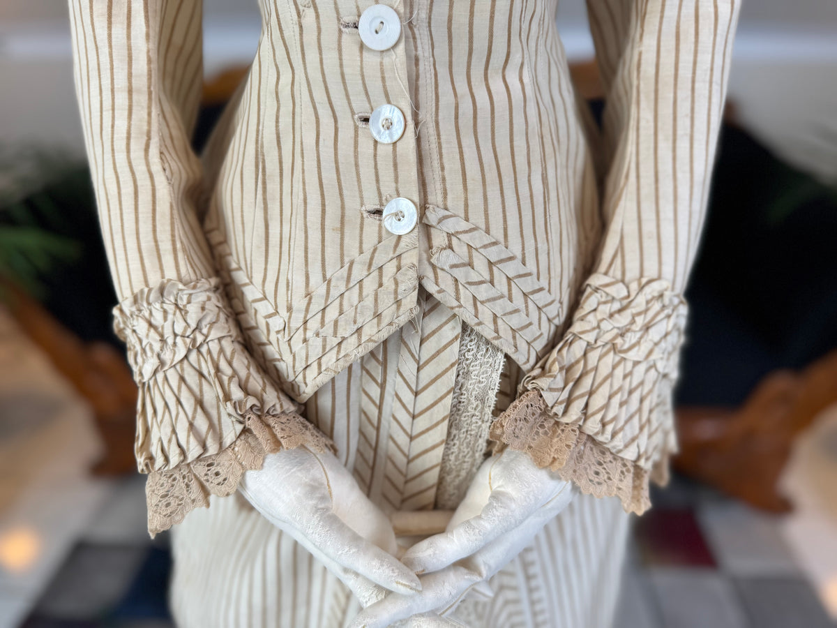Antique Victorian Travel Dress, ca. 1883