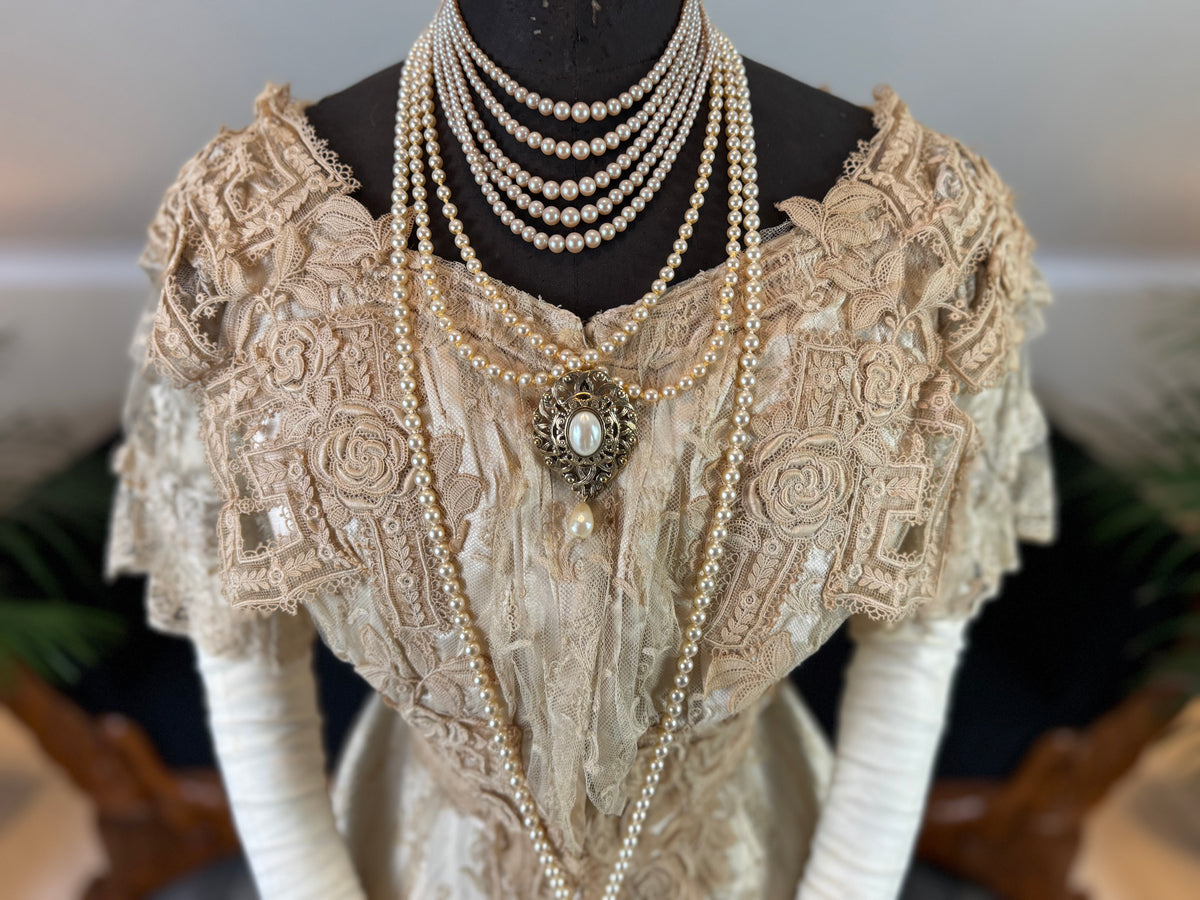 Antique Edwardian Evening Dress, ca. 1906