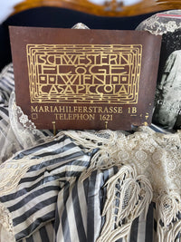 Original Advertising Plaque from the "Schwestern Flöge" Fashion Salon, Vienna – Casa Piccola, ca. 1904.