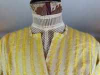 Robe du soir Empire en soie à motifs, vers 1810