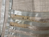 Robe du soir Empire en challis et satin bleu, vers 1815