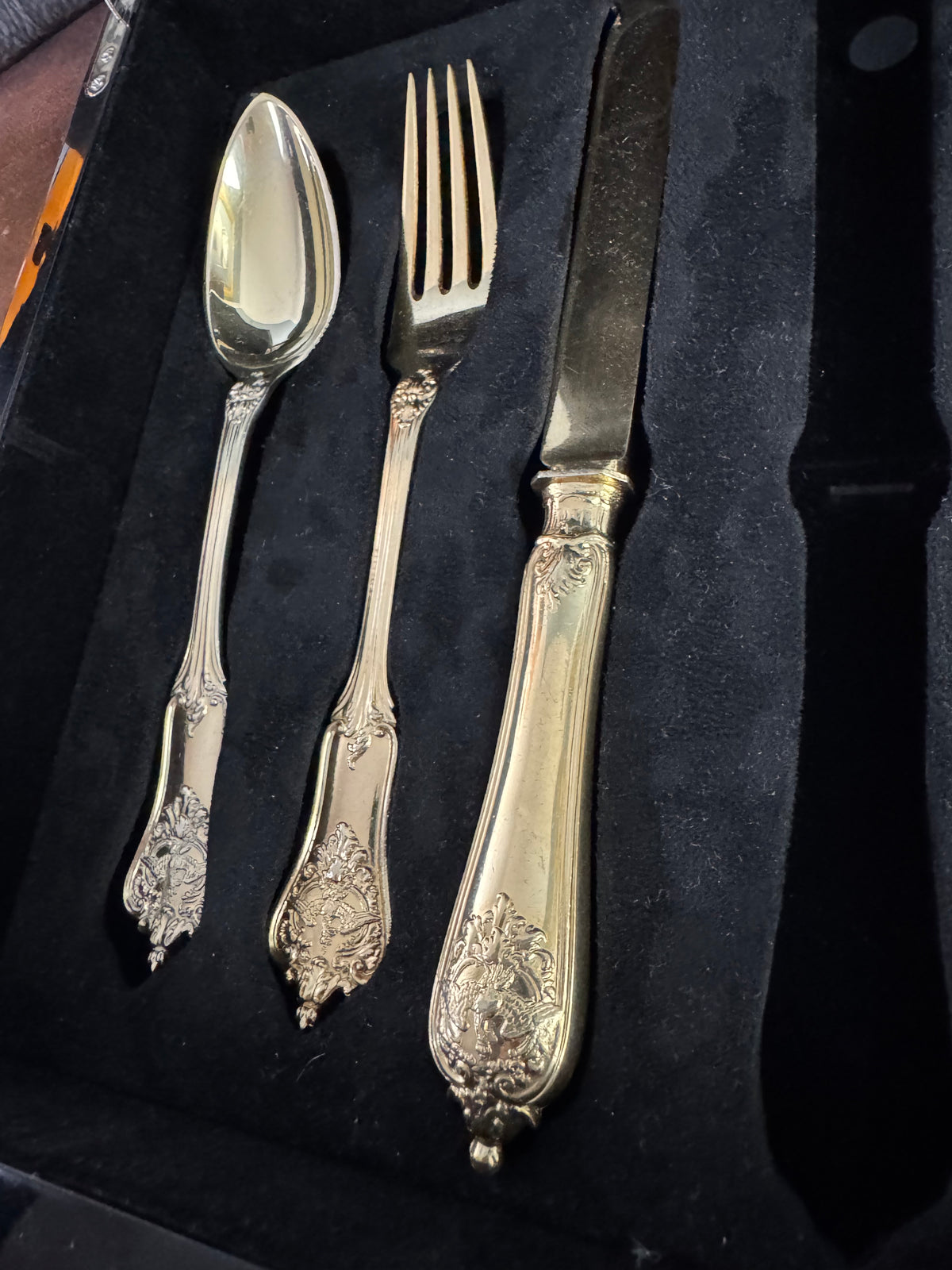 Gilded Silver Cutlery, Rococo Service, Emperor Wilhelm II