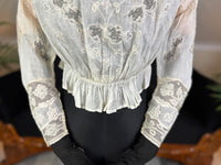 Irish Lace and Whitework Blouse, ca. 1908