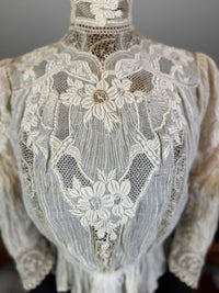 Irish Lace and Whitework Blouse, ca. 1909