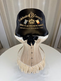 Extremely Rare CB Corset Display, ca. 1880 – Original Victorian Corset Under Glass Dome