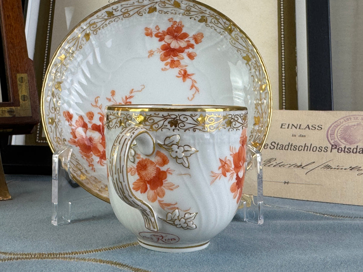 Neuosier Mocha Cup, Kaiser Wilhelm II, dated 1908 and 1913